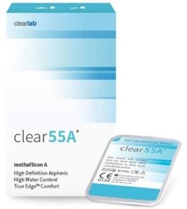 Мягкие контактные линзы ежемесячной замены Clear 55A
